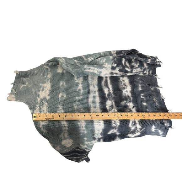 Young Fabulous and Broke Cameron Turtleneck Distressed Sweater Blue Women’s S‎ M - Picture 7 of 10